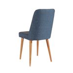 Casa si Gradina - Mobilier - Seturi de mobilier - Seturi mese si scaune - Set masa extensibila cu scaune, Hanah Home, PAL melaminat, pin atlantic si albastru marin, masa 120-153x75x77 cm - Infinity.ro