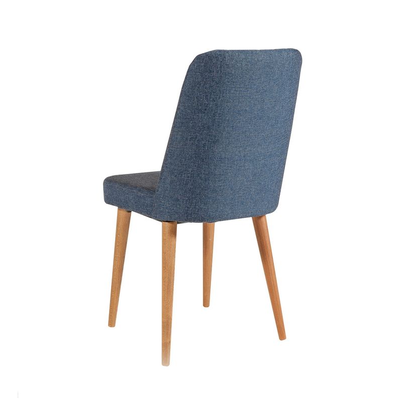 Casa si Gradina - Mobilier - Seturi de mobilier - Seturi mese si scaune - Set masa extensibila cu scaune, Hanah Home, PAL melaminat, pin atlantic si albastru marin, masa 120-153x75x77 cm - Infinity.ro