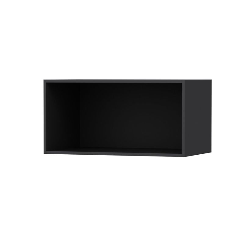 Casa si Gradina - Mobilier - Comode si corpuri - Corpuri bucatarie - Dulap de perete, Hanah Home, pal melaminat, antracit si auriu, 90x45x54 cm - Infinity.ro
