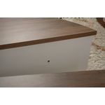Casa si Gradina - Mobilier - Mese si birouri - Masute de cafea - Masuta de cafea, Hanah Home, pal melaminat, nuc si alb, 90x60x30 cm - Infinity.ro