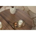 Casa si Gradina - Mobilier - Mese si birouri - Masute de cafea - Masuta de cafea, Hanah Home, pal melaminat, nuc si alb, 90x60x30 cm - Infinity.ro