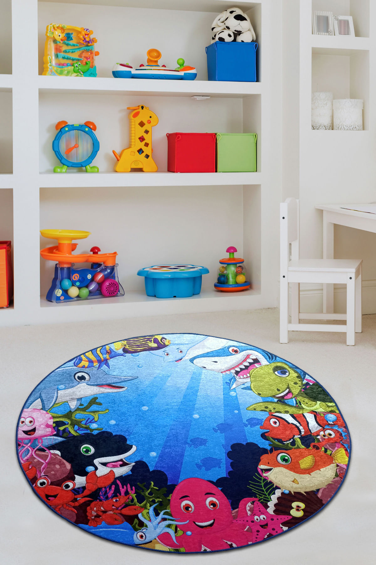 Covor copii, Conceptum Hypnose, multicolor, 100 cm, poliester, antiderapant