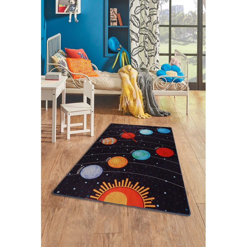Casa si Gradina - Textile si covoare - Covoare - Covoare copii - Covor copii, Conceptum Hypnose, multicolor, 100x160 cm, 100% poliester, antiderapant, lavabil la masina, 876CHL1112 - Infinity.ro