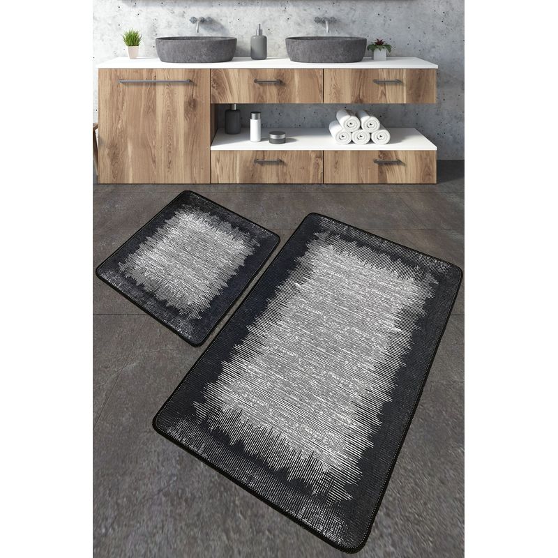 Casa si Gradina - Textile si covoare - Covoare - Covorase baie - Set covorase de baie, L'essentiel Maison, multicolor, 60x100 cm si 50x60 cm, 100% poliester, antiderapant, 359CHL5264 - Infinity.ro