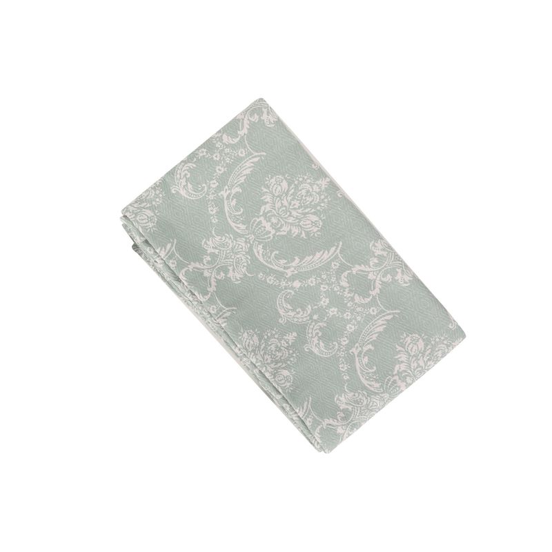Casa si Gradina - Textile si covoare - Lenjerii de pat - Seturi de lenjerie - Set lenjerie pat single, L'essentiel Maison, verde marin alb, 100% bumbac, pique 160x235 cm, cearsaf 160x240 cm, fata de perna 50x70 cm - Infinity.ro