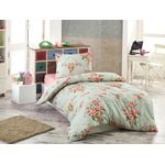 Casa si Gradina - Textile si covoare - Lenjerii de pat - Seturi de lenjerie - Set lenjerie de pat single, L'essentiel Maison, menta, roz, galben, verde, 160x220 cm, 65% bumbac, 35% poliester - Infinity.ro