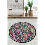 Casa si Gradina - Textile si covoare - Covoare - Covorase baie - Covoras de baie rotund, L'essentiel Maison, multicolor, 120 cm, 100% poliester, antiderapant, 359CHL4597 - Infinity.ro