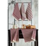 Casa si Gradina - Textile si covoare - Textile baie - Prosoape - Set prosoape de fata, L'essentiel Maison, rosu caramiziu, 38x65 cm, 100% bumbac, 5 bucati - Infinity.ro