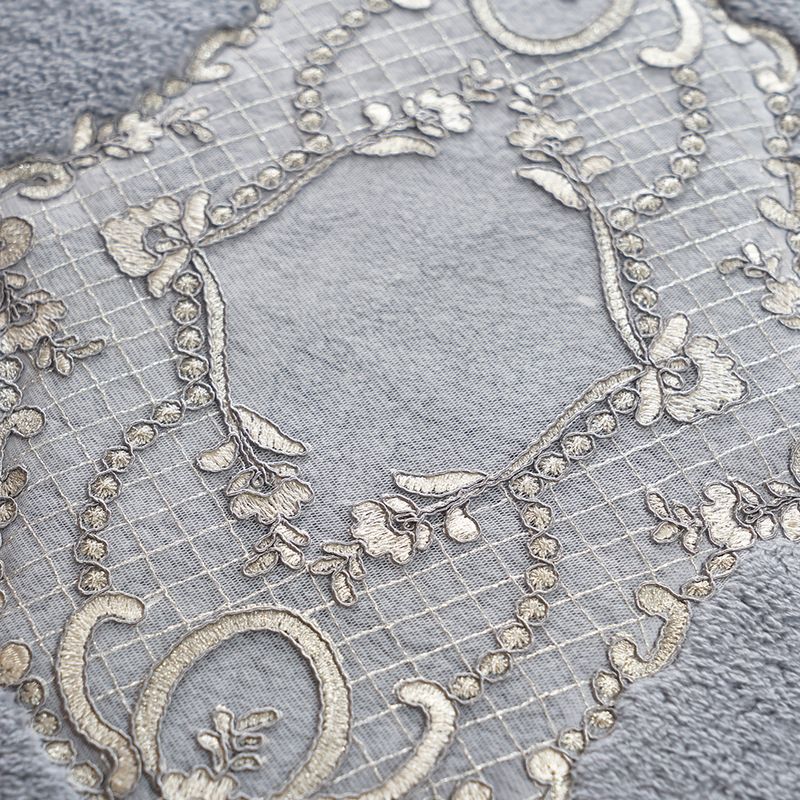 Casa si Gradina - Textile si covoare - Covoare - Covorase baie - Set covorase de baie, L'essentiel Maison, gri, 50x60 cm + 60x100 cm, 100% poliester, antiderapant - Infinity.ro