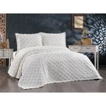 Casa si Gradina - Textile si covoare - Lenjerii de pat - Seturi de lenjerie - Set cuvertura pat dublu, L'essentiel Maison, crem, 240x260 cm, 100% chenille, 188WTN1806 - Infinity.ro