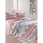 Casa si Gradina - Textile si covoare - Lenjerii de pat - Seturi de lenjerie - Set lenjerie pat o persoana, L'essentiel Maison, alb/turcoaz/verde/bej, 160x230 cm, 100% bumbac - Infinity.ro