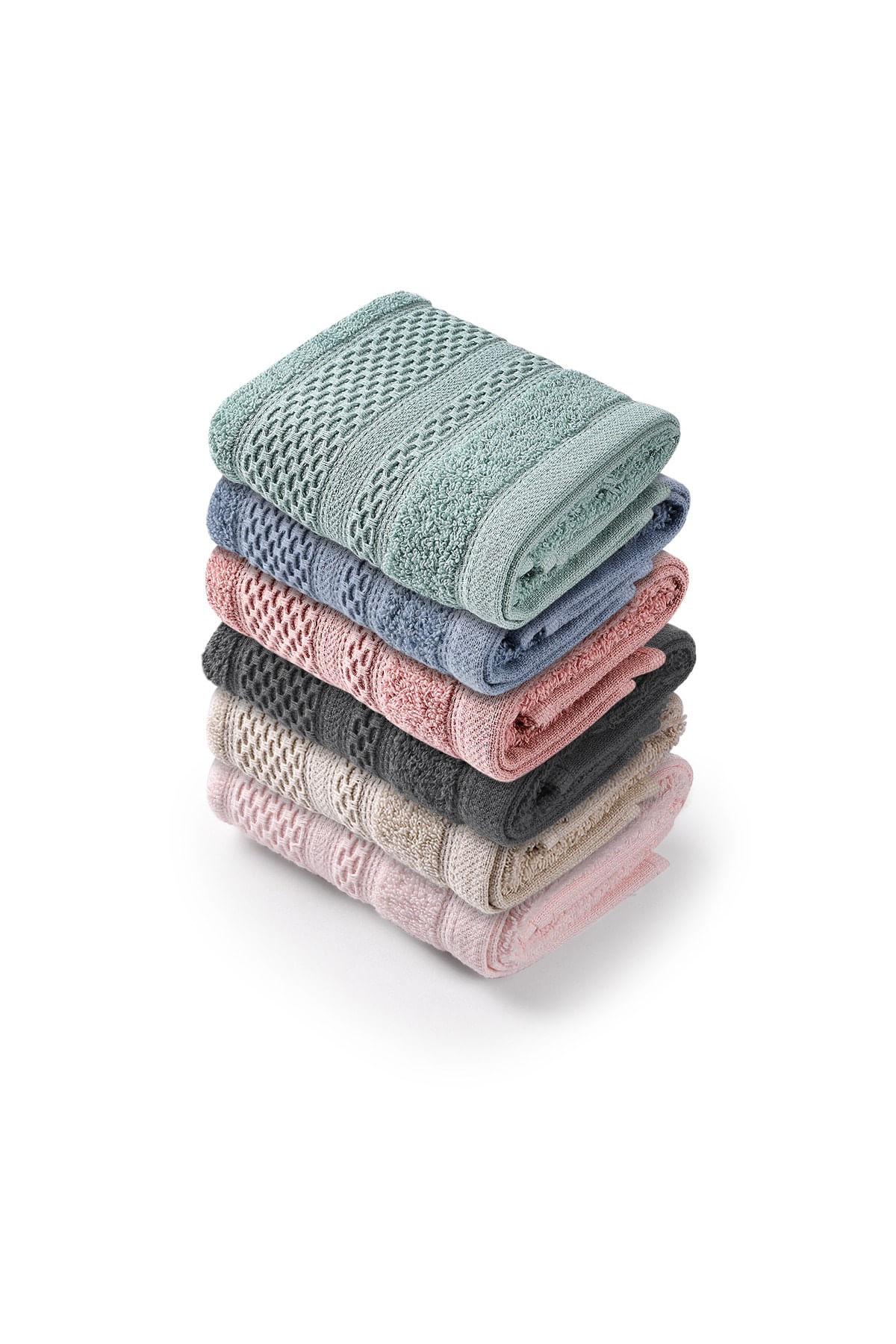 Set prosoape de fata, L'essentiel Maison, multicolor, 30x50 cm, 100% bumbac