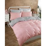 Casa si Gradina - Textile si covoare - Lenjerii de pat - Seturi de lenjerie - Set lenjerie de pat dublu, L'essentiel Maison, pudra gri, 200x220 cm, bumbac si poliester - Infinity.ro