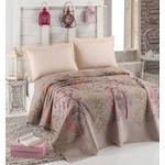 Casa si Gradina - Textile si covoare - Pături și cuverturi - Cuverturi - Cuvertura, L'essentiel Maison, bej, nurca, somon, verde, 160x235 cm, 100% bumbac - Infinity.ro