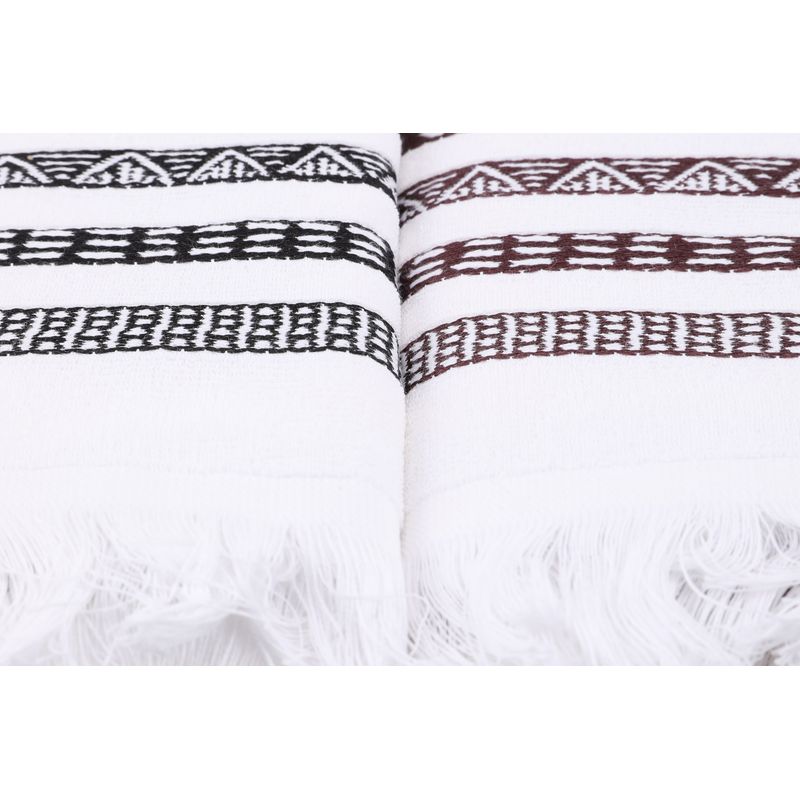 Market - Curatenie si intretinere casa - Produse bucatarie - Lavete si bureti - Set prosoape de bucatarie, L'essentiel Maison, alb, albastru inchis, verde, maro, 40x60 cm, 100% bumbac, 6 bucati - Infinity.ro