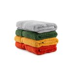 Casa si Gradina - Textile si covoare - Textile baie - Prosoape - Set prosoape de mana, L'essentiel Maison, terra, mustar, kaki, gri, 50x100 cm, 100% bumbac, 4 bucati - Infinity.ro