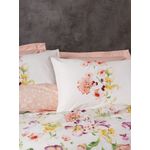 Casa si Gradina - Textile si covoare - Lenjerii de pat - Seturi de lenjerie - Set lenjerie de pat single, L'essentiel Maison, somon alb, 100% bumbac ranforsat, cuvertura matlasata 180x230 cm - Infinity.ro