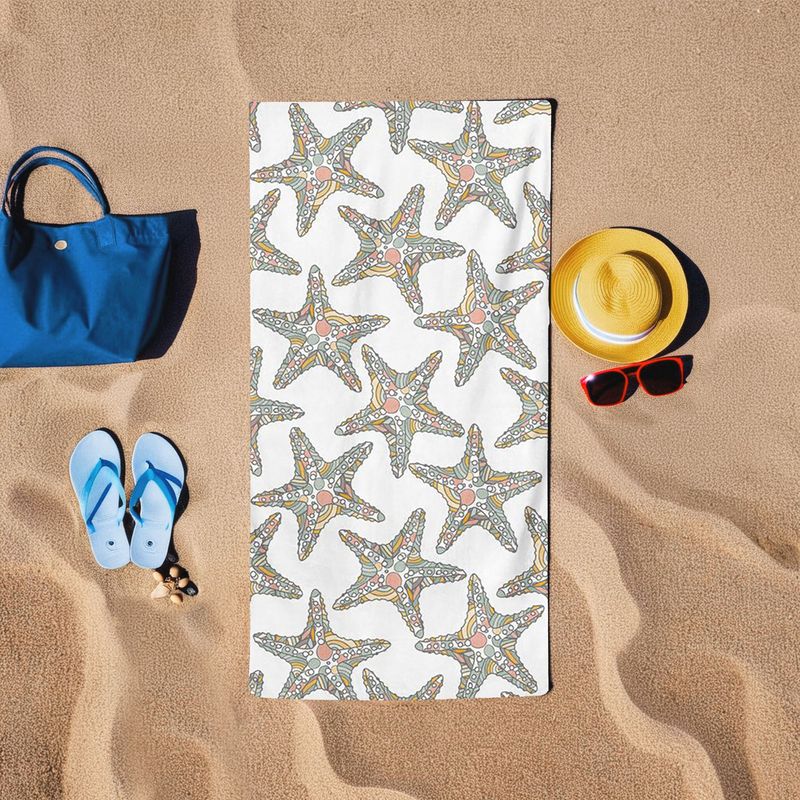 Casa si Gradina - Textile si covoare - Textile baie - Prosoape - Prosop de plaja, L'essentiel Maison, alb, 75x150 cm, 60% bumbac, 40% poliester - Infinity.ro