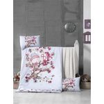 Casa si Gradina - Textile si covoare - Lenjerii de pat - Lenjerii copii - Set lenjerie pat copii, L'essentiel Maison, gri fucsia maro, 100x150 cm, 100% bumbac ranforsat - Infinity.ro