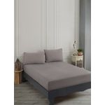 Casa si Gradina - Textile si covoare - Lenjerii de pat - Seturi de lenjerie - Set lenjerie de pat dublu, L'essentiel Maison, maro, 160x200+20 cm, 70% bumbac 30% poliester - Infinity.ro