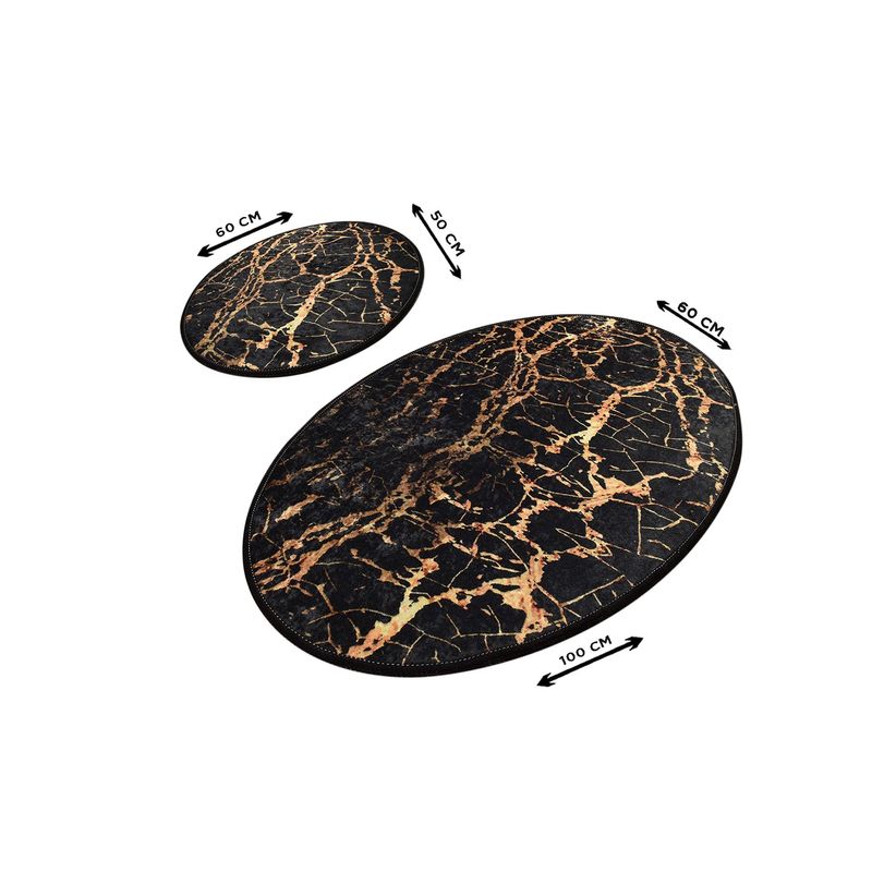 Casa si Gradina - Textile si covoare - Covoare - Covorase baie - Set covorase de baie, L'essentiel Maison, multicolor, 50x60 cm si 60x100 cm, 100% poliester, antiderapant, 359CHL2402 - Infinity.ro