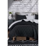 Casa si Gradina - Textile si covoare - Pături și cuverturi - Cuverturi - Set cuvertura pat dublu, L'essentiel Maison, negru si gri, 200x220 cm, bumbac si poliester - Infinity.ro