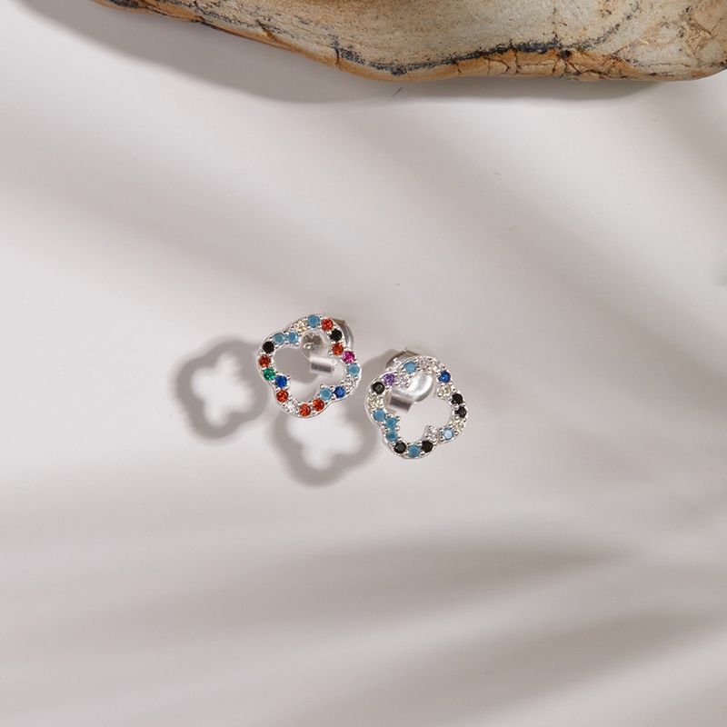 Fashion, accesorii si bijuterii - Femei - Bijuterii femei - Cercei femei - Cercei stud, Heliophilia, argint 925, argintiu, 9.4x10.3 mm, 136ELS1567 - Infinity.ro