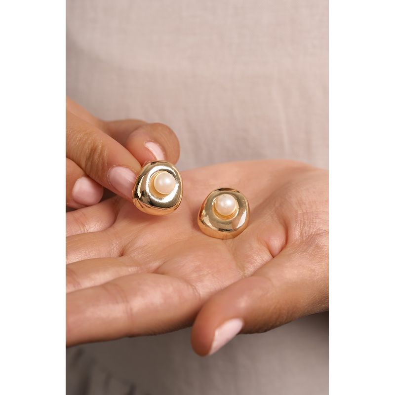 Fashion, accesorii si bijuterii - Femei - Bijuterii femei - Cercei femei - Cercei, Heliophilia, metal, auriu, marime unica, 757ELS1340 - Infinity.ro