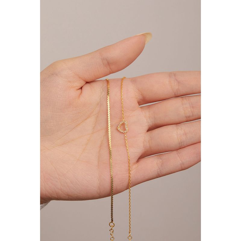 Fashion, accesorii si bijuterii - Femei - Bijuterii femei - Bratari femei - Bratara, Heliophilia, argint 925, auriu, latime 0,5 cm, lungime 18+4 cm - Infinity.ro