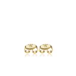 Fashion, accesorii si bijuterii - Femei - Bijuterii femei - Cercei femei - Cercei, Heliophilia, argint 925, auriu, anti-alergic, 938ELS4654 - Infinity.ro