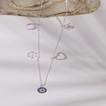 Fashion, accesorii si bijuterii - Femei - Bijuterii femei - Coliere femei - Colier, Heliophilia, argint 925, argintiu, zirconiu, 43 cm, 736ELS1397 - Infinity.ro