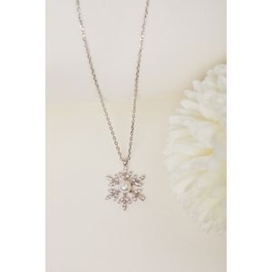 Colier, Heliophilia, argint 925, argintiu, lungime lant 45+5 cm, diametru pandantiv 1,5 cm, 757ELS2139