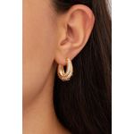 Fashion, accesorii si bijuterii - Femei - Bijuterii femei - Cercei femei - Cercei, Heliophilia, metal, auriu, 18x22 mm - Infinity.ro