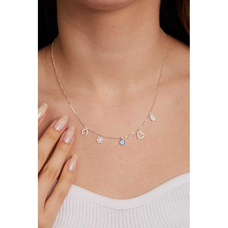 Fashion, accesorii si bijuterii - Femei - Bijuterii femei - Coliere femei - Colier, Heliophilia, argint 925, argintiu, marime universala, antialergic - Infinity.ro