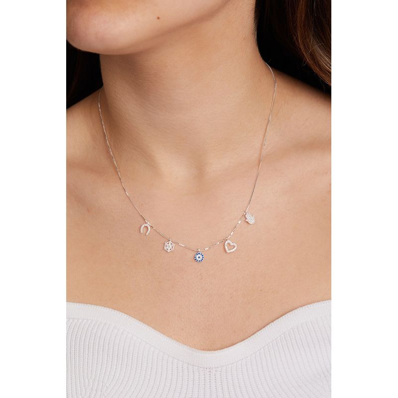 Fashion, accesorii si bijuterii - Femei - Bijuterii femei - Coliere femei - Colier, Heliophilia, argint 925, argintiu, marime universala, antialergic - Infinity.ro