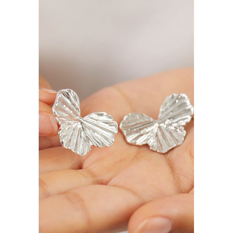 Fashion, accesorii si bijuterii - Femei - Bijuterii femei - Cercei femei - Cercei, Heliophilia, metal, argintiu, 2x3 cm - Infinity.ro