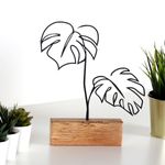 Casa si Gradina - Decoratiuni - Obiecte de arta - Obiect decorativ, Aberto Design, metal, negru, lemn, 17x30x3.5 cm, 533BSG1131 - Infinity.ro