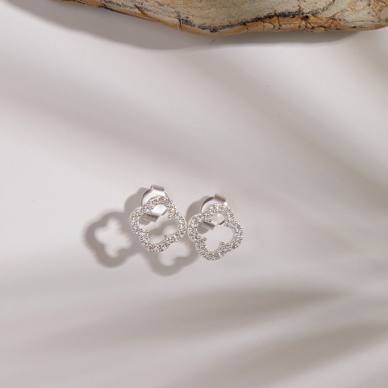 Fashion, accesorii si bijuterii - Femei - Bijuterii femei - Cercei femei - Cercei stud, Heliophilia, argint 925, argintiu, 9,4x10,3 mm - Infinity.ro