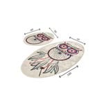 Casa si Gradina - Textile si covoare - Covoare - Covorase baie - Set covorase baie, L'essentiel Maison, multicolor, 50x60 cm si 60x100 cm, 100% poliester, antiderapant, 359CHL2382 - Infinity.ro