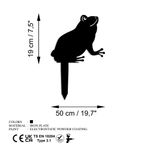 Casa si Gradina - Gradina si terasa - Decoratiuni exterior - Ornamente gradina - Obiect decorativ, Aberto Design, metal, negru, 34x22 cm - Infinity.ro