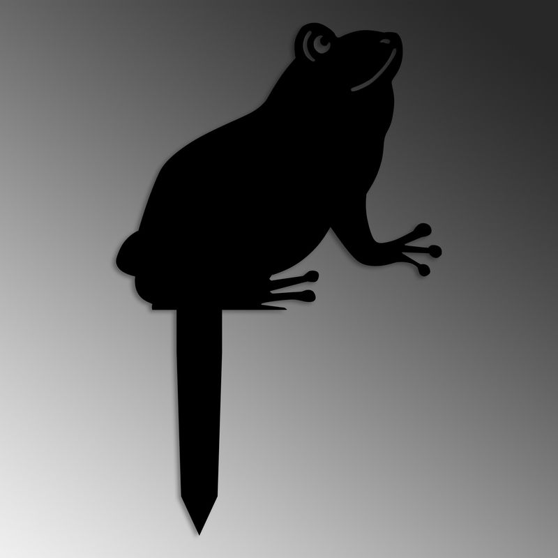 Casa si Gradina - Gradina si terasa - Decoratiuni exterior - Ornamente gradina - Obiect decorativ, Aberto Design, metal, negru, 34x22 cm - Infinity.ro