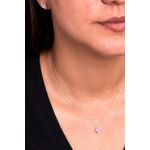 Fashion, accesorii si bijuterii - Femei - Bijuterii femei - Coliere femei - Set colier si cercei, Heliophilia, argint 925, zirconiu roz, one size, 757ELS2547 - Infinity.ro