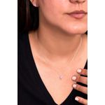 Fashion, accesorii si bijuterii - Femei - Bijuterii femei - Coliere femei - Set colier si cercei, Heliophilia, argint 925, zirconiu roz, one size, 757ELS2547 - Infinity.ro