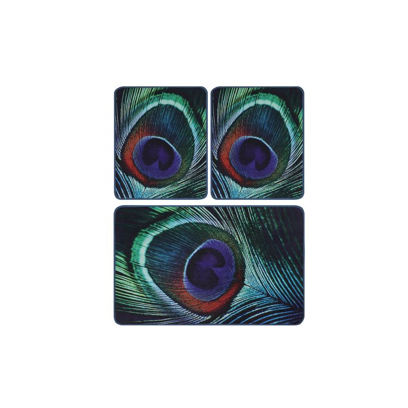Casa si Gradina - Textile si covoare - Covoare - Covorase baie - Set covorase baie, L'essentiel Maison, multicolor, 60x100 cm si 2x 50x60 cm, 100% poliester, antiderapant, 359CHL4472 - Infinity.ro
