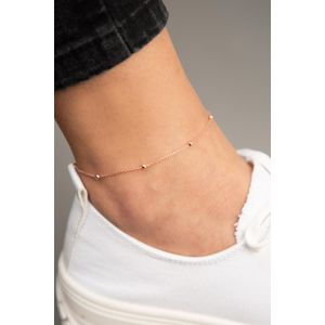 Bratara de glezna, Heliophilia, argint 925, rose gold, 22+4 cm