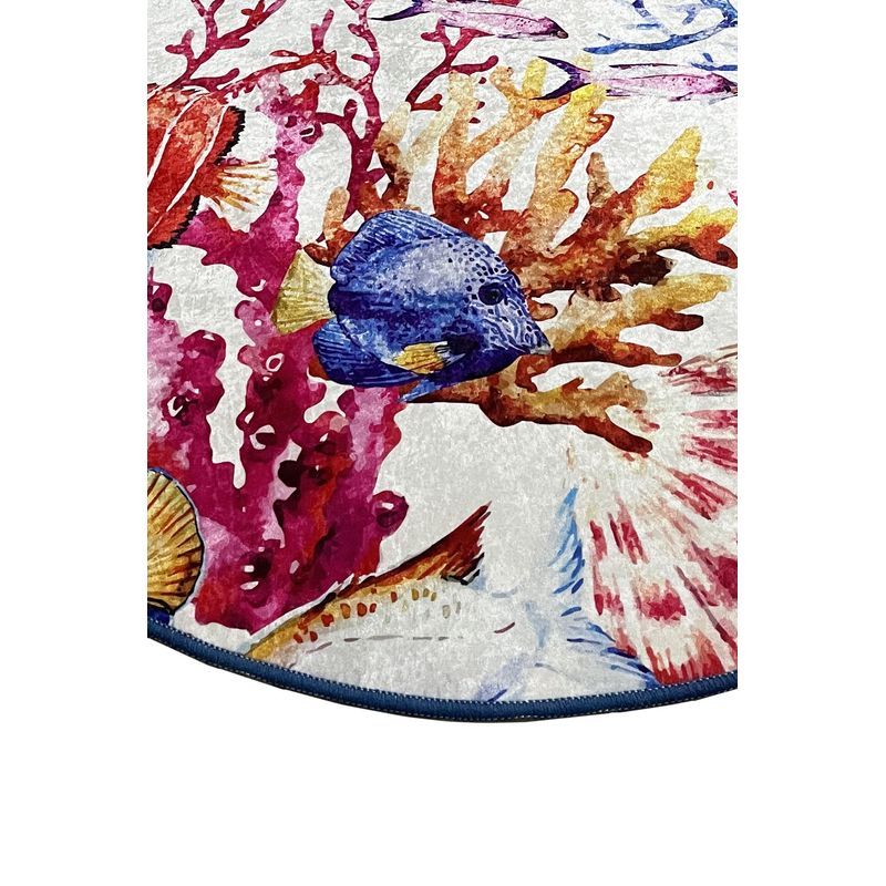 Casa si Gradina - Textile si covoare - Covoare - Covorase baie - Covoras de baie, L'essentiel Maison, multicolor, 100 cm, 100% poliester, antiderapant, antibacterian, 359CHL4773 - Infinity.ro