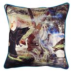 Casa si Gradina - Textile si covoare - Perne si pilote - Perne decorative - Perna decorativa, Aberto Design, multicolor, 43x43 cm, bumbac si poliester, lavabila, 416GRV2122 - Infinity.ro