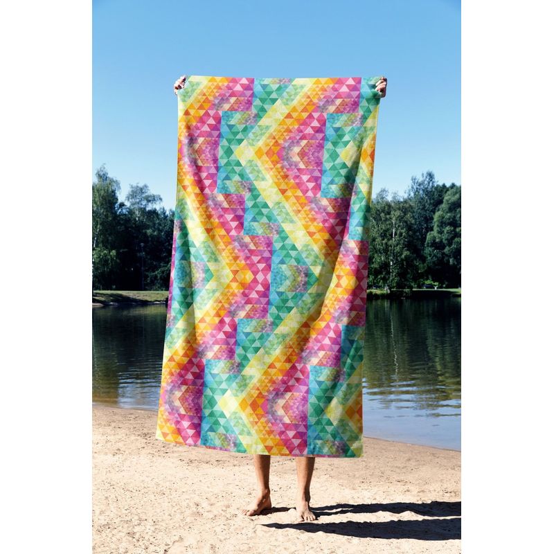 Casa si Gradina - Textile si covoare - Textile baie - Prosoape - Prosop de plaja, L'essentiel Maison, multicolor, 90x150 cm, microfibra, 450AST1168 - Infinity.ro