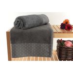 Casa si Gradina - Textile si covoare - Textile baie - Prosoape - Set prosoape baie, L'essentiel Maison, gri alb, 70x140 cm, 100% bumbac, 2 bucati - Infinity.ro