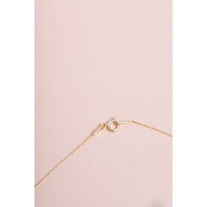 Colier, Heliophilia, argint 925, auriu, piatra zircon, marime unica